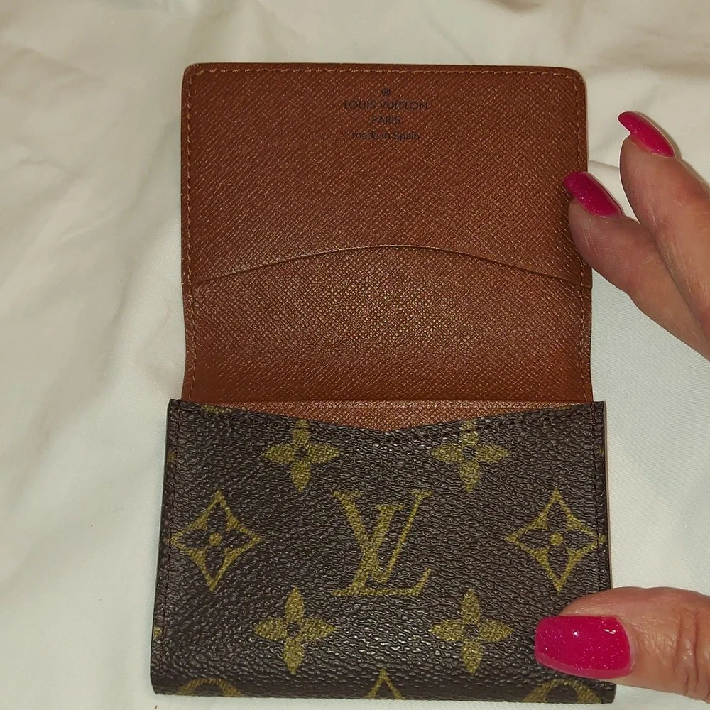 Louis Vuitton Vintage Monogram Card Holder w/Box Authentic